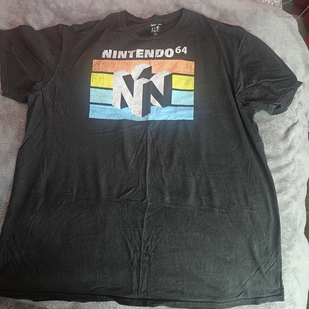 Nintendo Black Graphic T-Shirt for Men